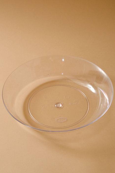 11" Plastic Pie Dish Clear Pkg/24