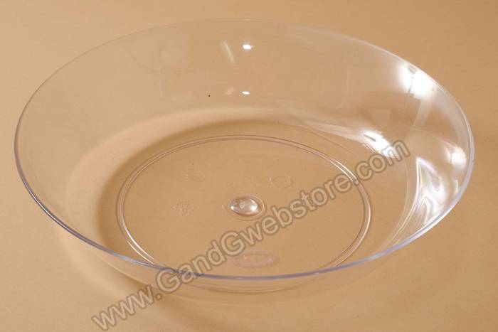 11" Plastic Pie Dish Clear Pkg/24 - Image 2