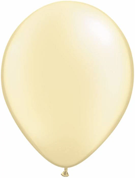 11" Pst Latex Balloon Pearl Ivory Pkg/100