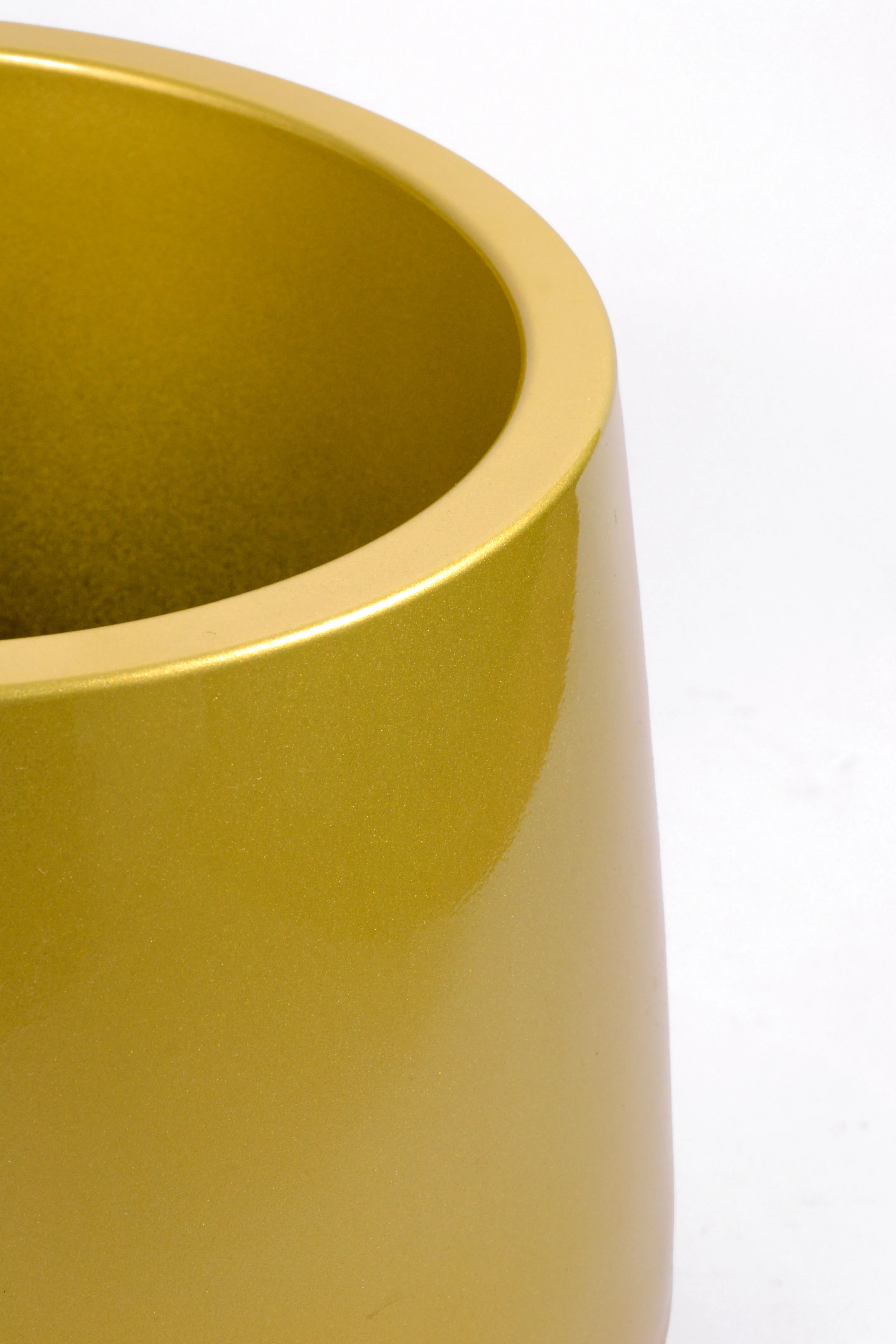 11" x 11"  Pot With Drainage Holes Gold - Image 2