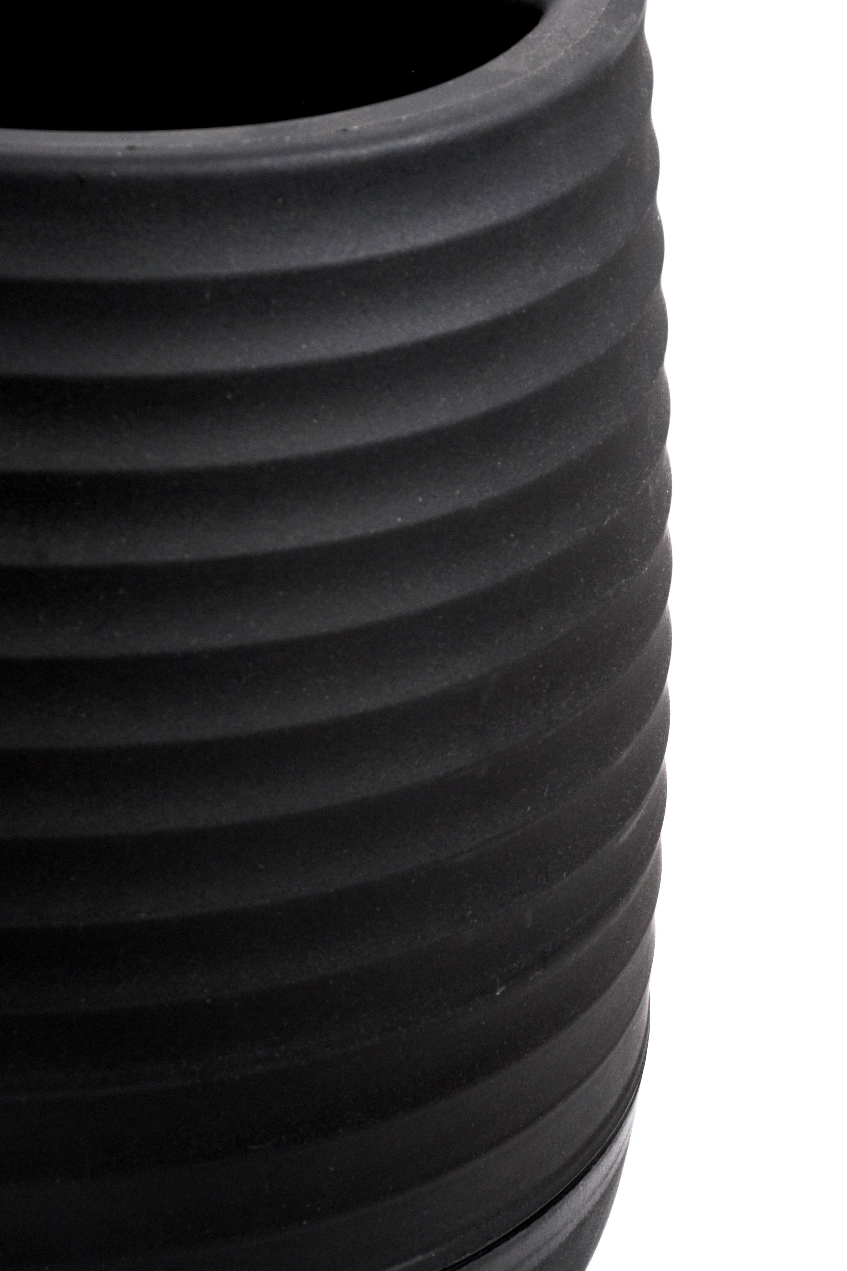 11" x 12"  Pot With Drainage Holes Black - Image 2