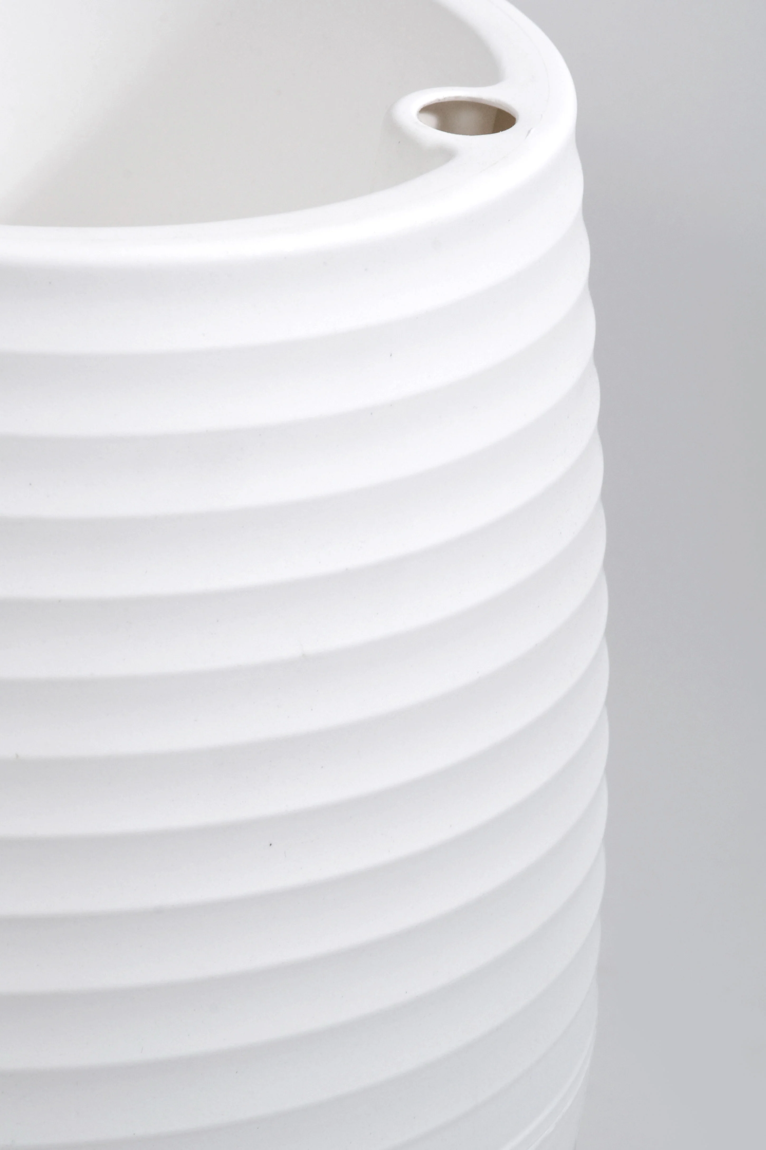 11" x 12"  Pot With Drainage Holes White - Image 2