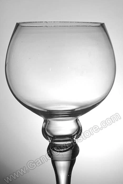 12"/14"/16" Glass Candle Holder Clear Set/3 - Image 2