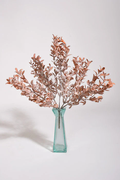 12" Artificial Boxwood Bush Rust