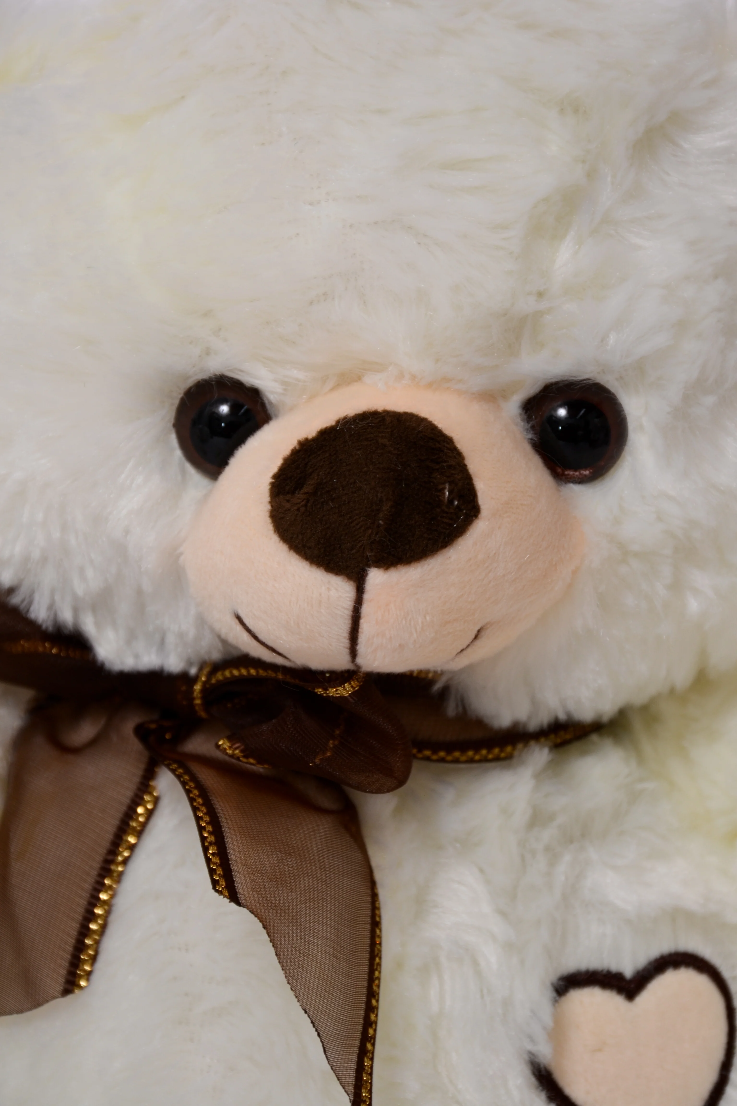12" Bear with Bow White - Image 2