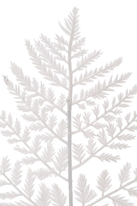 12" Leather Leaf White CS/144Pcs - Image 2