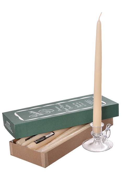 12" Patrician Taper Ivory Box/12 - Image 2