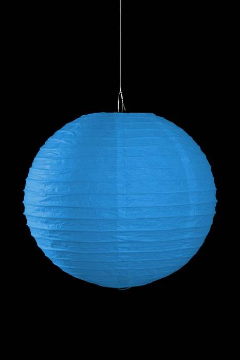 12" Round Paper Lantern Turquoise
