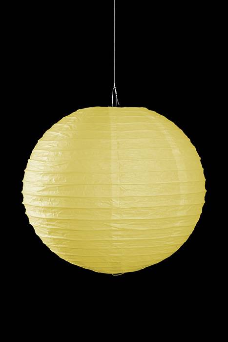 12" Round Paper Lantern Yellow
