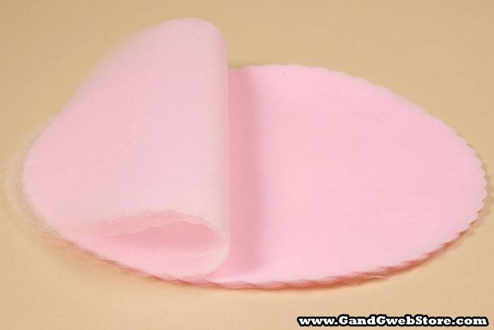 12" Round Tulle W/scalloped Edge Pink Pkg/50 - Image 2