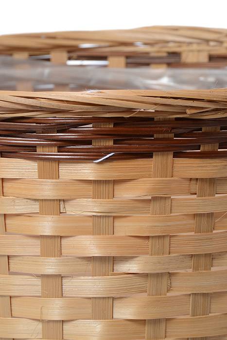 12" X 11" Bamboo Planter Natural - Image 2