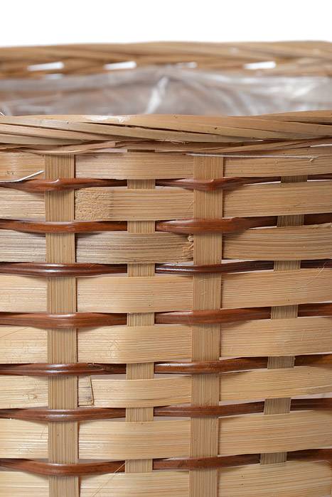 12" X 11" Bamboo Planter Natural - Image 2