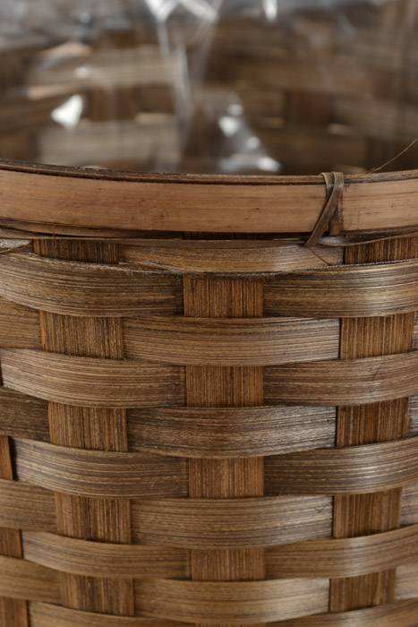 12" X 11" Stained Bamboo Planter Brown - Image 2
