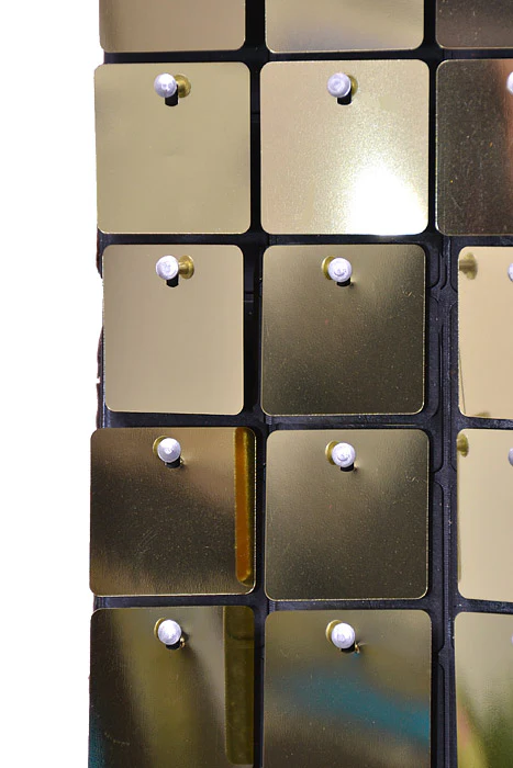 12" X 12" Foil Wall Mat Champagne - Image 2
