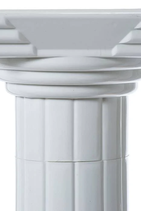 12" X 35" Plastic Pillar Stand White - Image 2