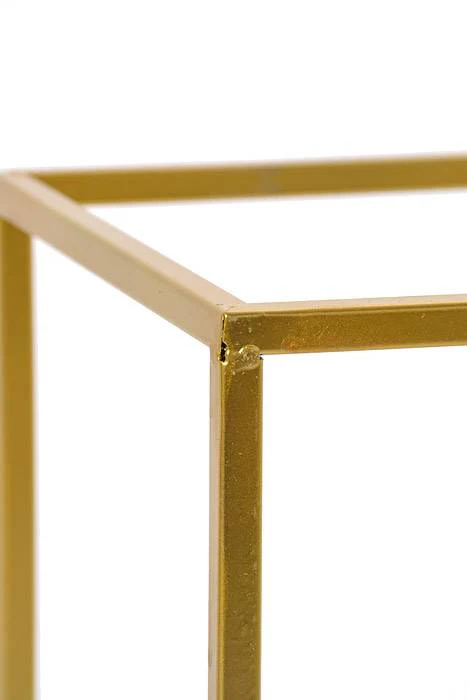12" X 8"  Rectangle Metal Stand Gold - Image 2