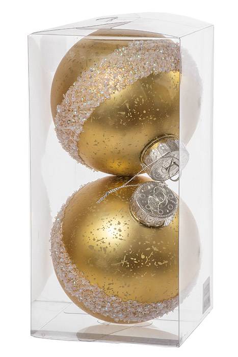 120mm Pet Ball Mercury Gold W/laser Glitter Bx/2 - Image 2
