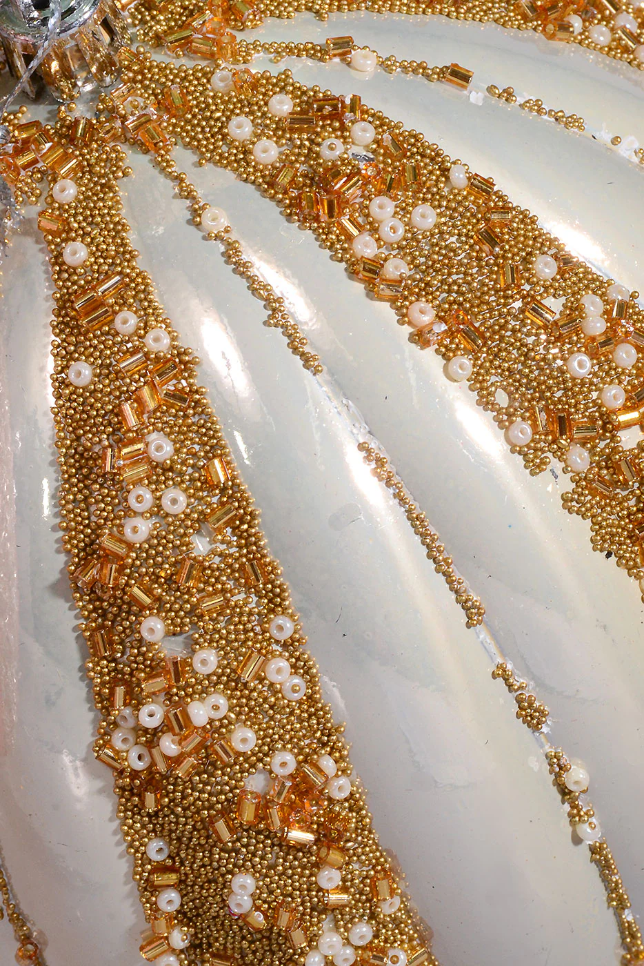 120Mm Plastic Pumpkin W/Sequin Ornament Pink/Cream/Mint Box-3 - Image 2