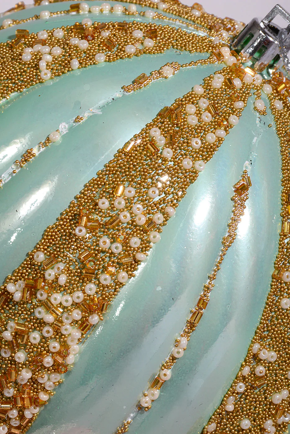 120Mm Plastic Pumpkin W/Sequin Ornament Pink/Cream/Mint Box-3 - Image 4