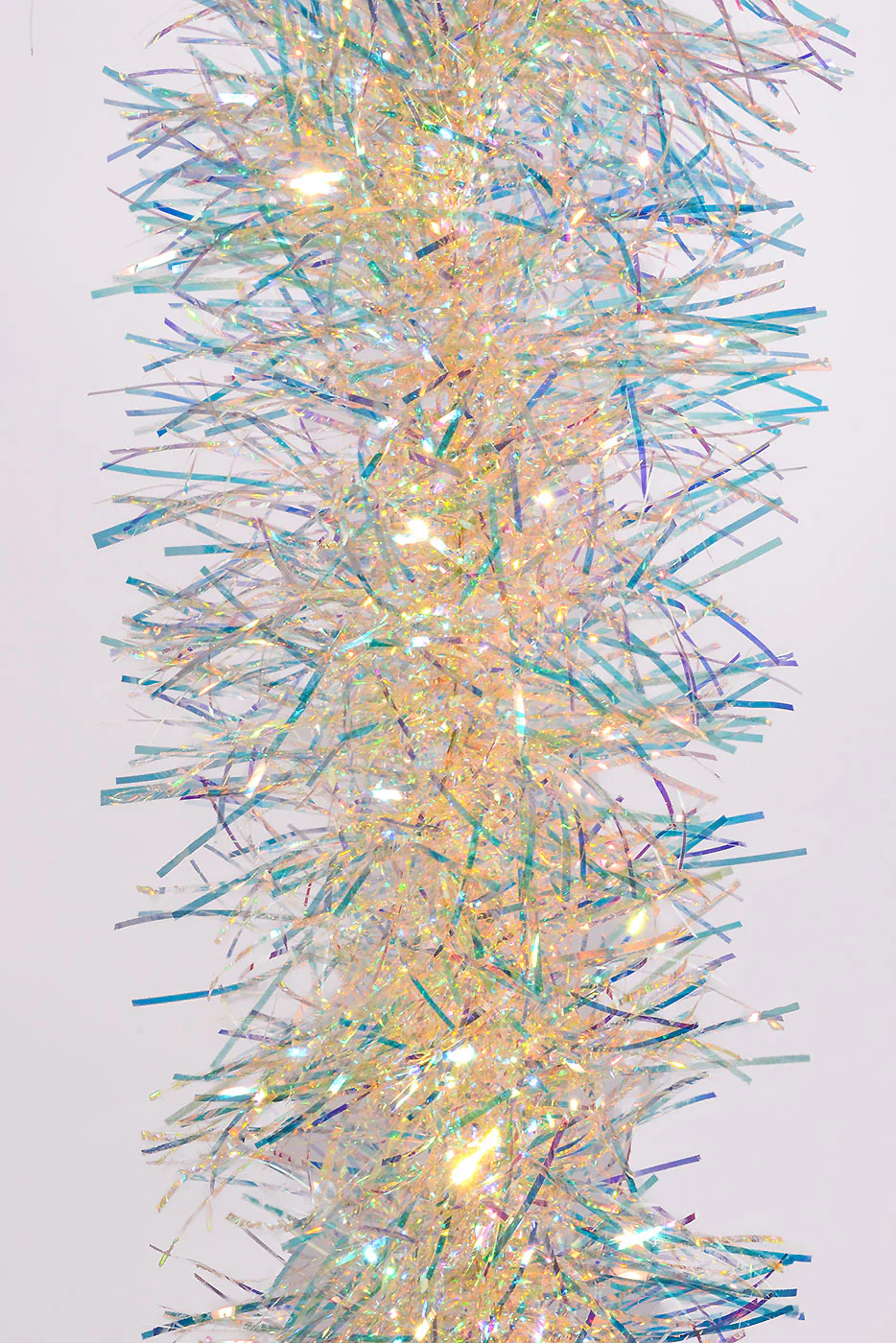 12FT Tinsel Garland Yellow - Image 2