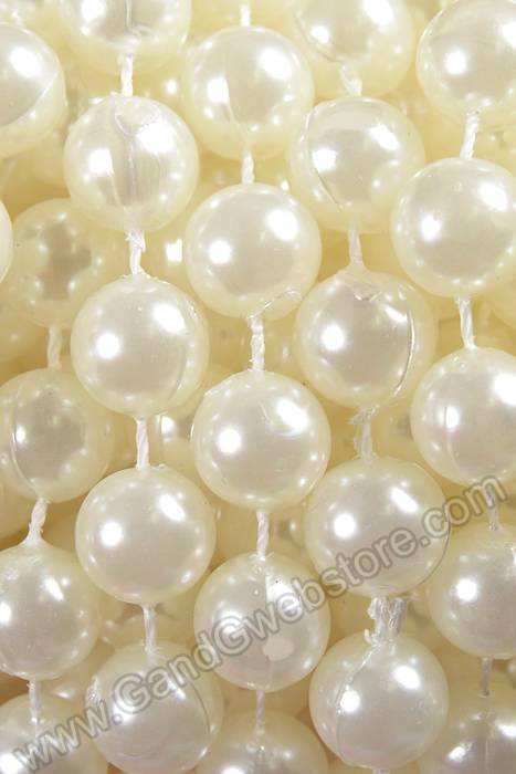 12mm X 10yds Pearl Garland Ivory - Image 2