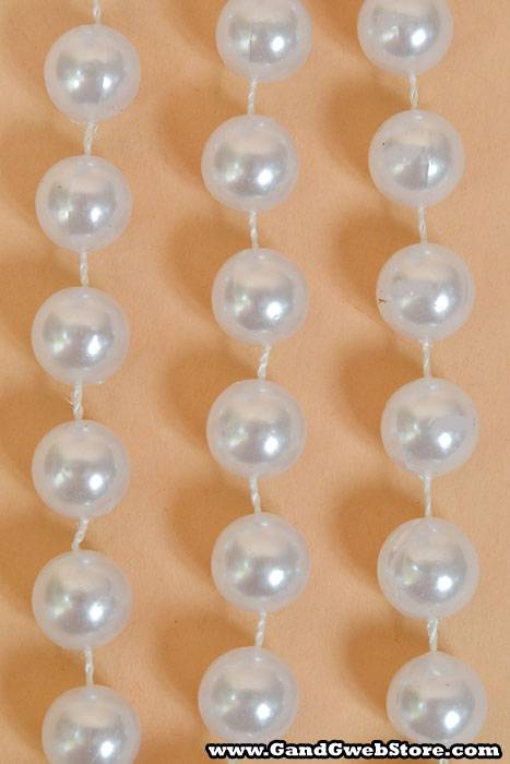 12mm X 10yds Pearl Garland White - Image 3