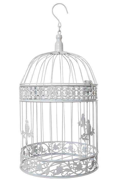 13/16/20" Metal Round Bird Cage White - Image 3