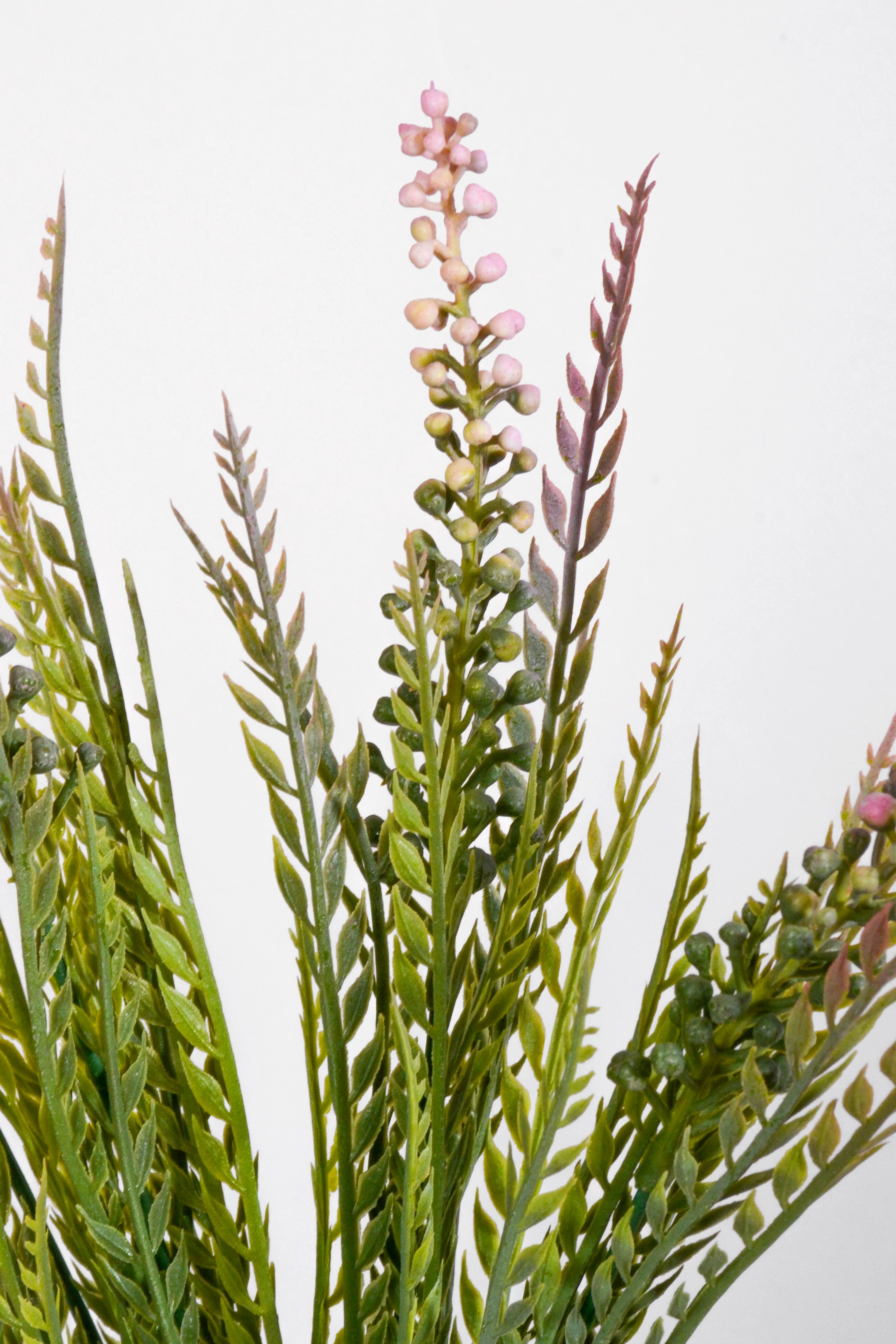13.5" Artificial Fern Bush Pink - Image 2