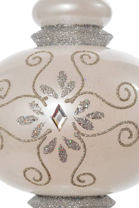 13.5" Finial Candy Apple White - Image 2