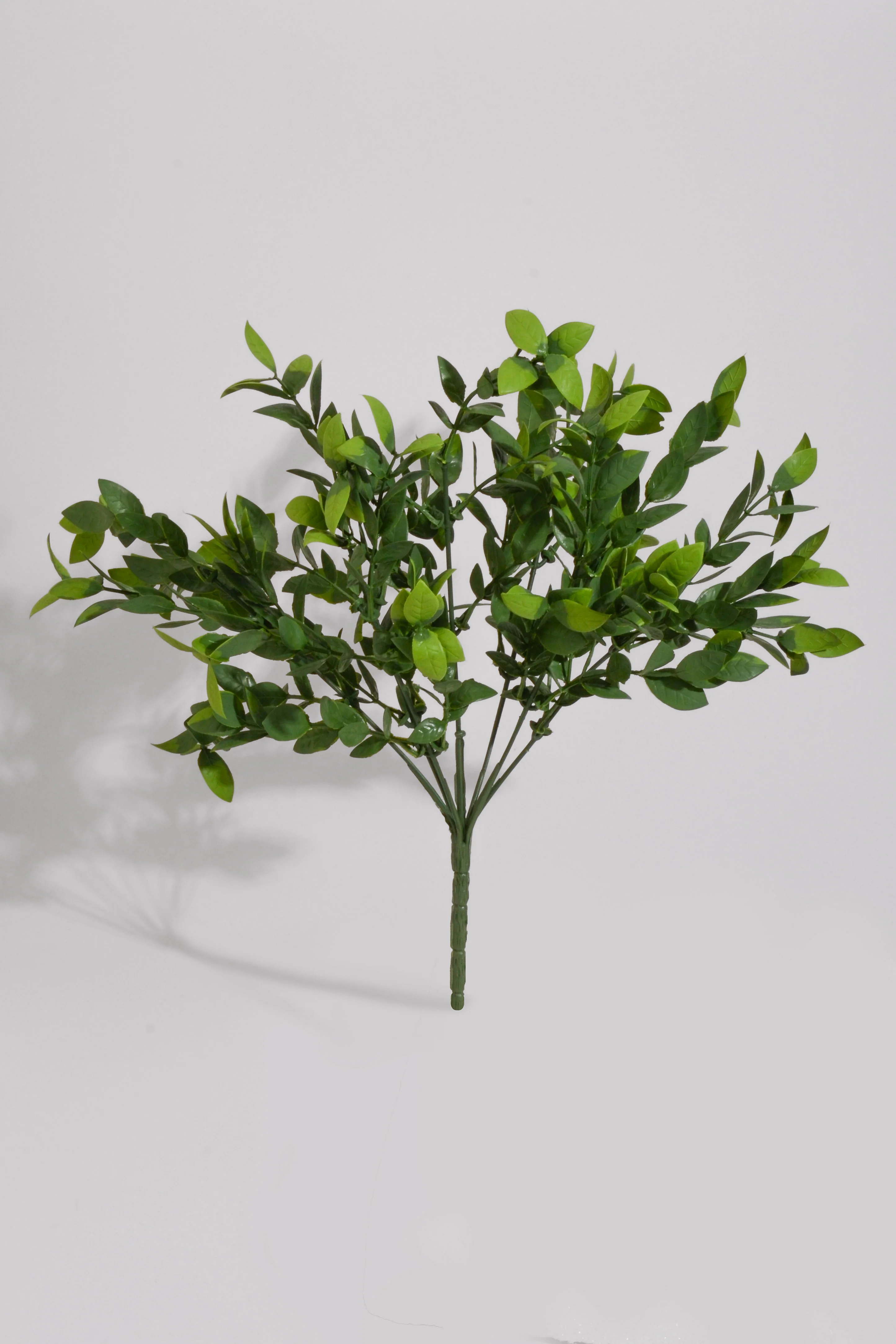 13.5" UV Artificial Ruscus Bush Green Pkg/2