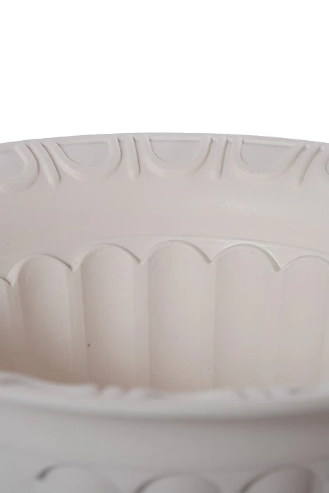 13.5 X 16.5" Plastic Flower Pot White - Image 2