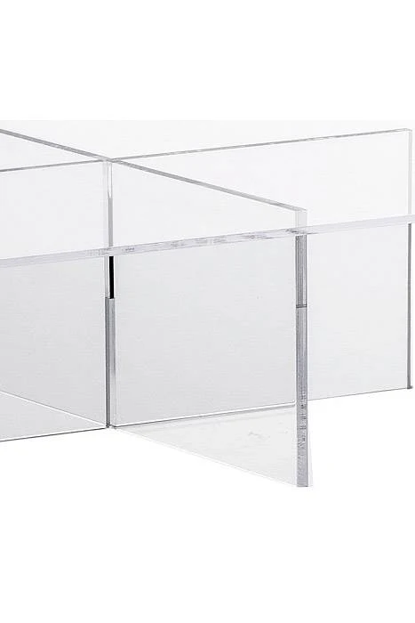 13.75" X 6" Cross Tier Acrylic Display Stand Clear - Image 2