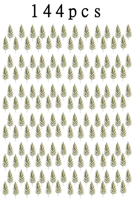 13" Artificial Emerald Fern Green Pkg/144 - Image 3