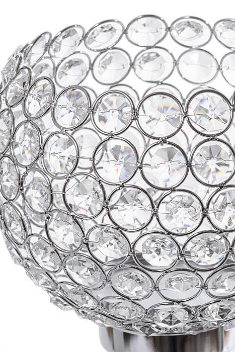 13" Crystal Candle Holder Silver - Image 2