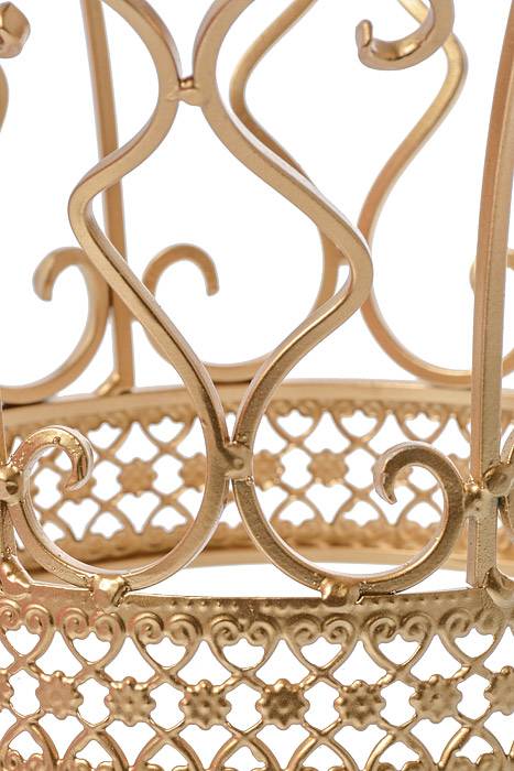 13" Metal Crown Gold - Image 3