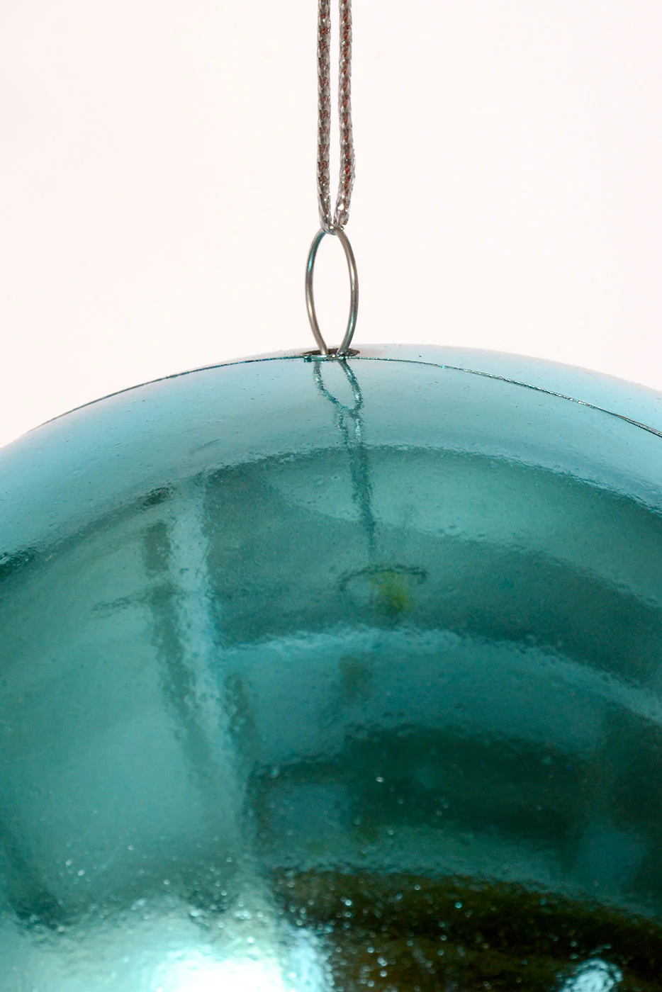 13" Plastic Teardrop Hanging Ornament Blue - Image 2