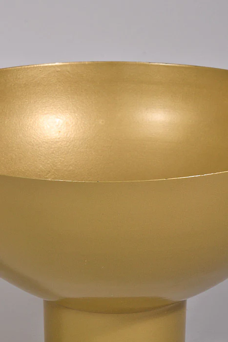 13" X 7.75" Harlow Footed Bowl Gold - Image 2