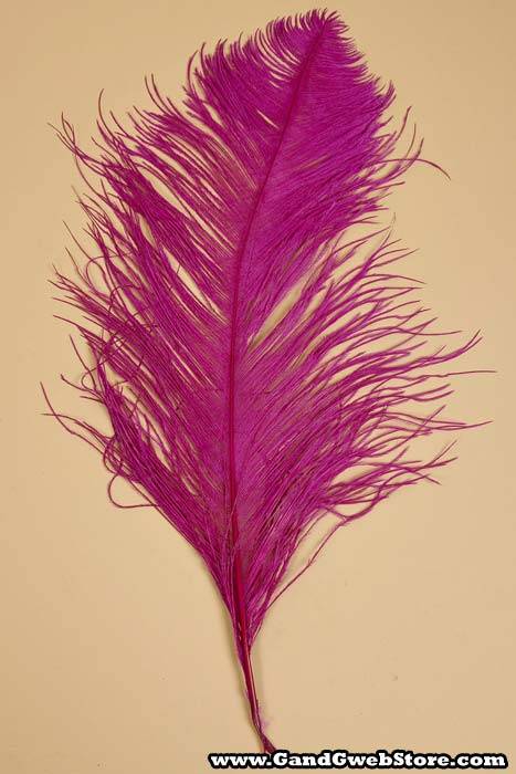14"-16" Ostrich Feather Fushia Pkg/12 - Image 3