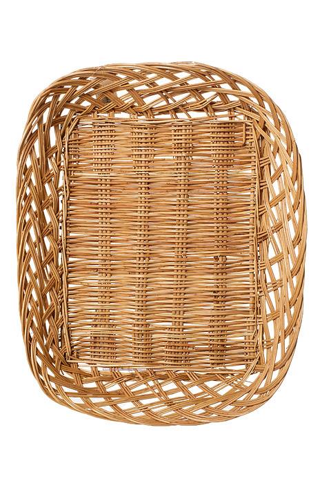 14.5" X 11" X 2.5" Tray Rectangular Willow Natural - Image 2