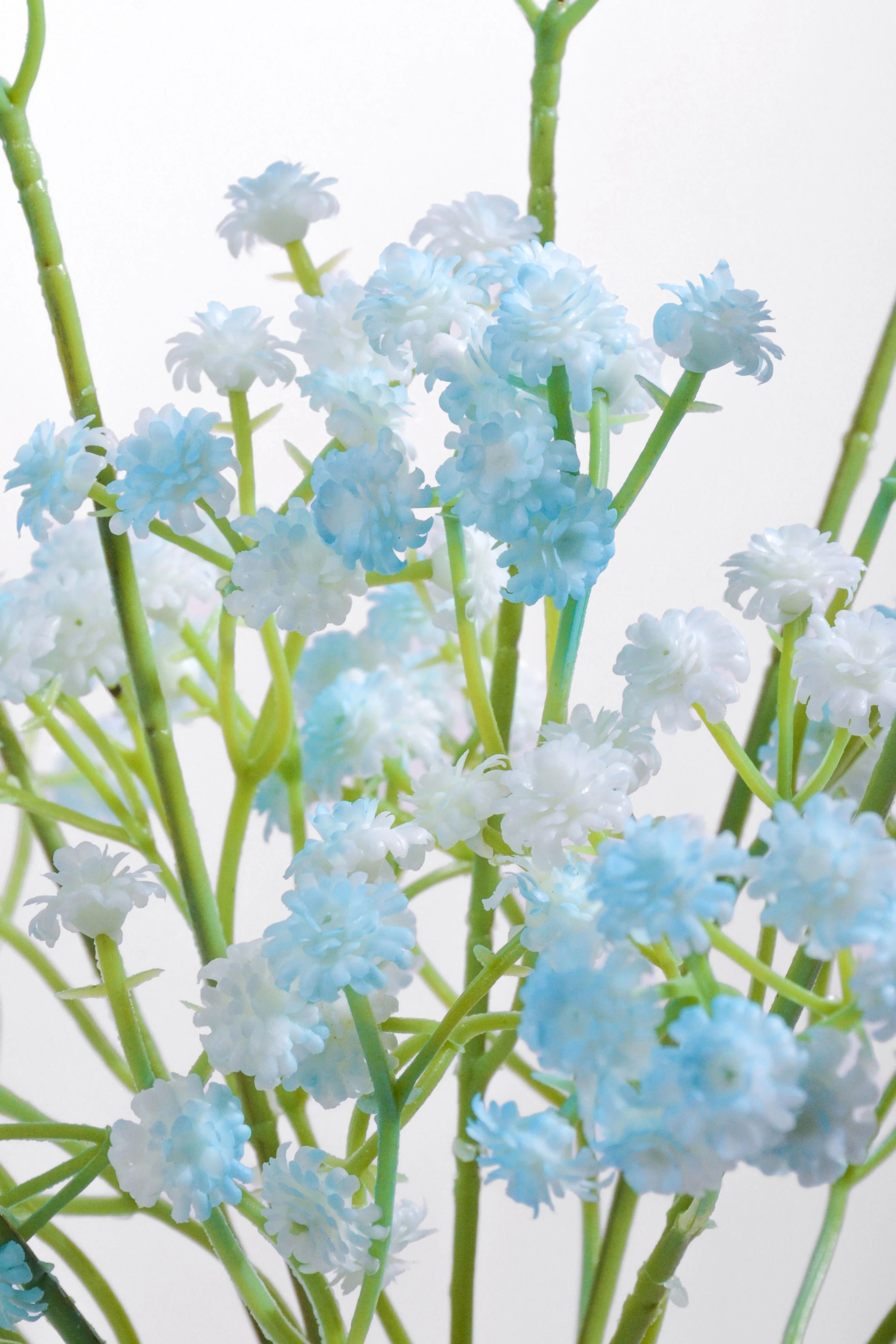 14" Artificial Baby's Breath Bush Light Blue - Image 2