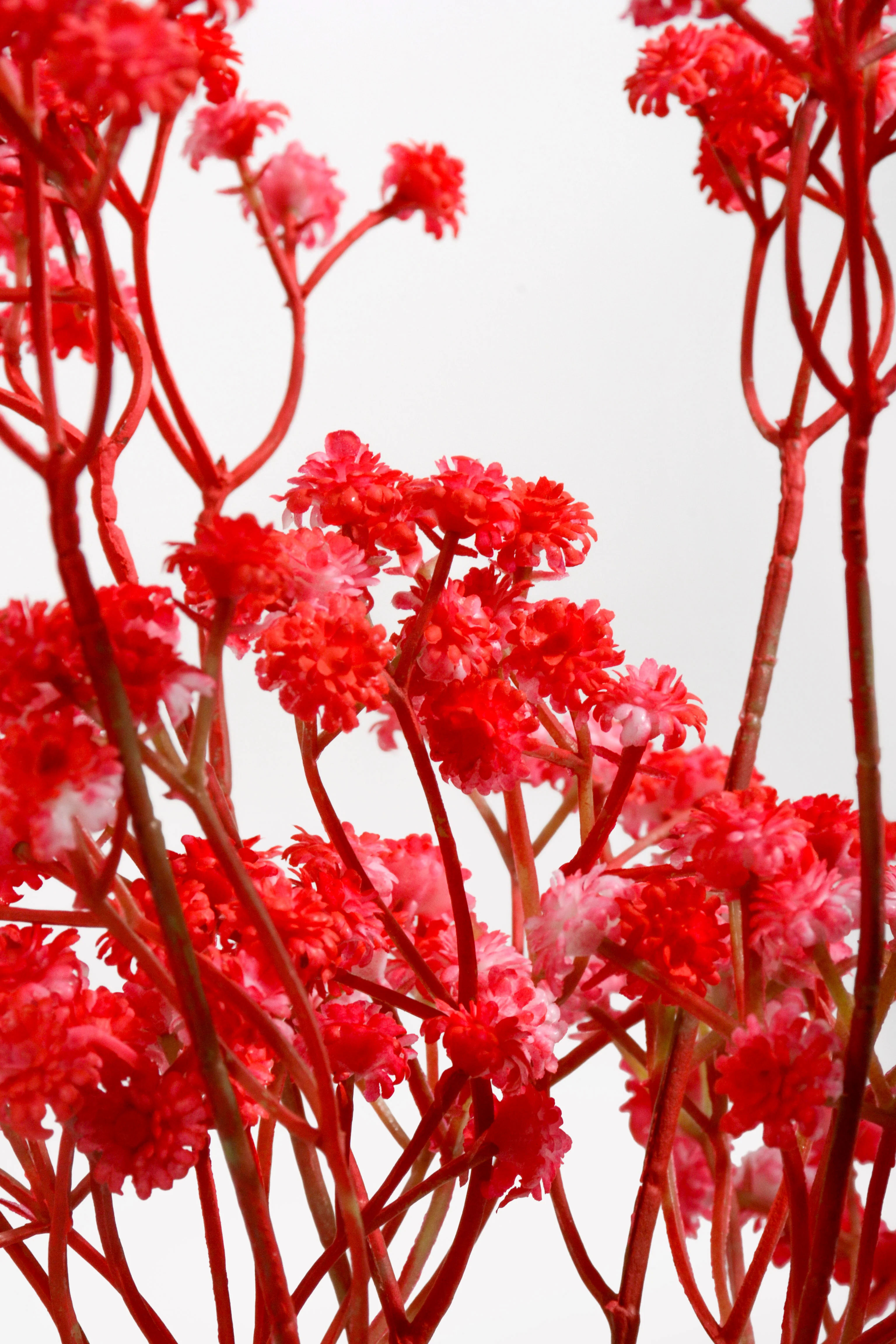 14" Artificial Baby's Breath Bush Red - Image 2