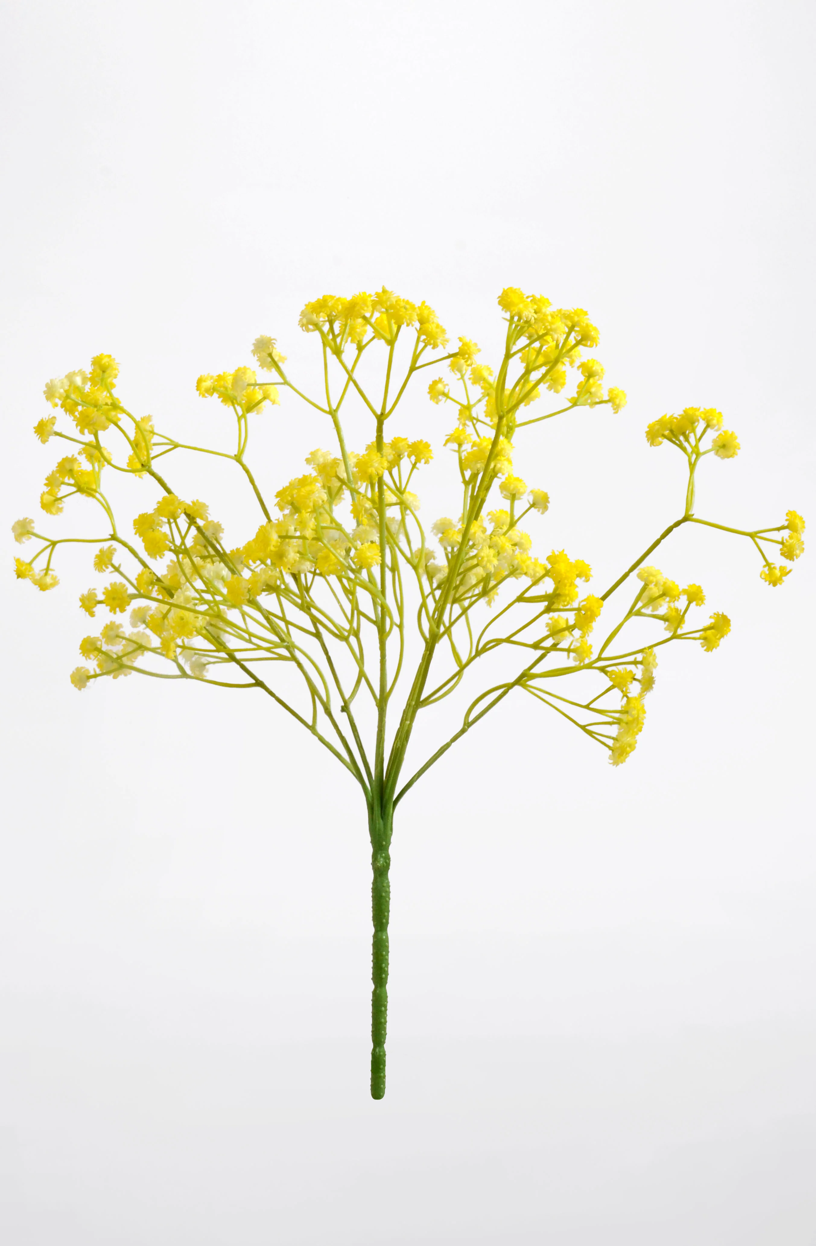 14" Artificial Baby's Breath Bush Yellow