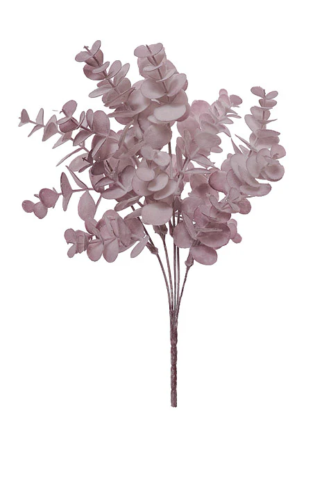 14" Artificial Eucalyptus Bush Purple