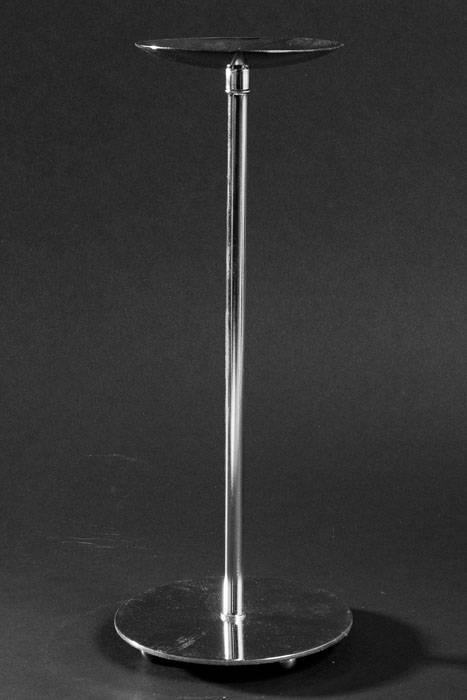 14" Metal Candle Holder Stand Silver