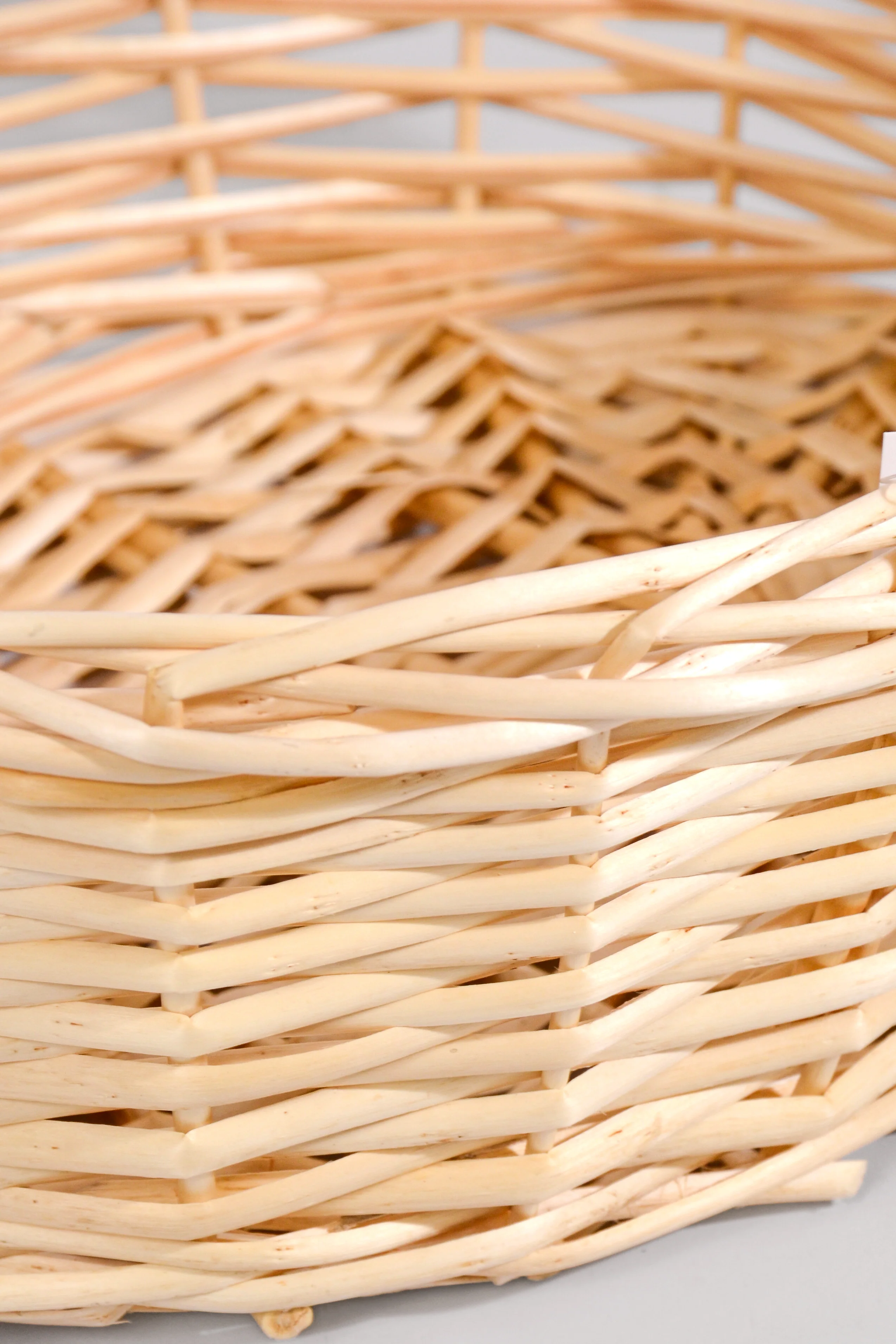 14" Oval Willow Basket Natural - Image 3