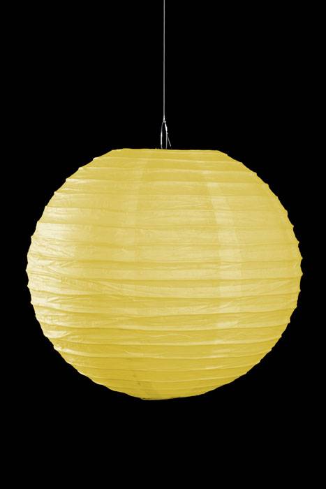 14" Round Paper Lantern Yellow