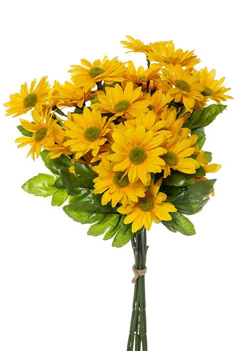 14" Silk Daisy Bundle Yellow