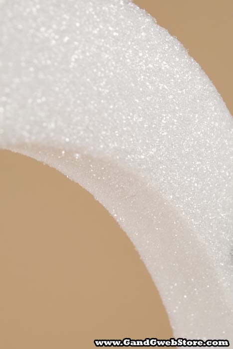 14" White Flat Wreath Ea - Image 3