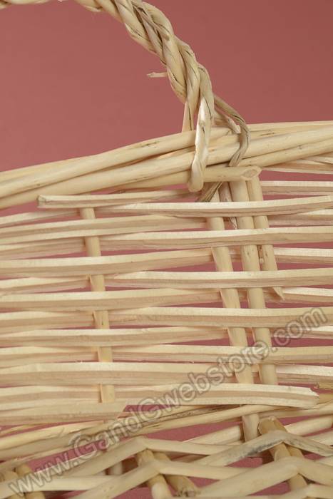 14" X 10.5" X 4" Rectangular Willow Basket Natural - Image 2