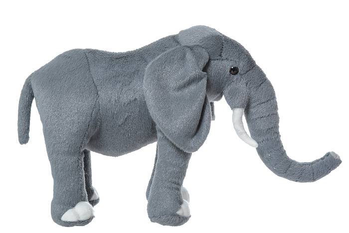 14" X 10"h Stuffed Elephant Gray - Image 2